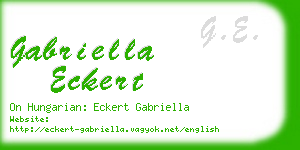 gabriella eckert business card